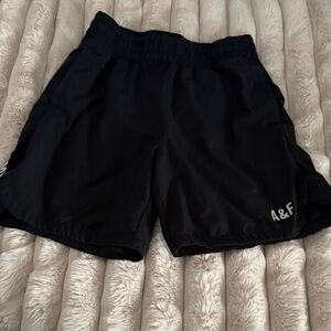 Abercrombie & Fitch Navy Shorts with Logo